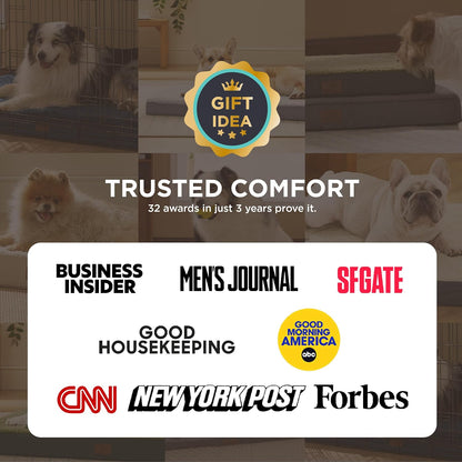 Bedsure XL Dog Beds Large Sized Dog -Comfy Flat Extra Large Pet Beds with Removable Washable Cover, Orthopedic Egg Crate Foam Mat, Suitable for Pet up to 100 Lbs