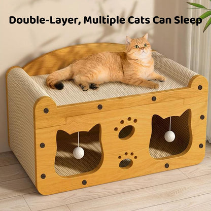 Cat Scratching Hideout Bed